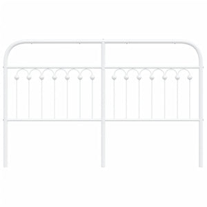 Huvudgavel metall vit 150 cm