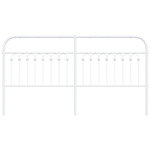 Huvudgavel metall vit 180 cm