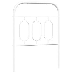 Huvudgavel metall vit 75 cm