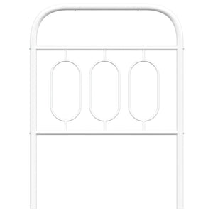 Huvudgavel metall vit 75 cm