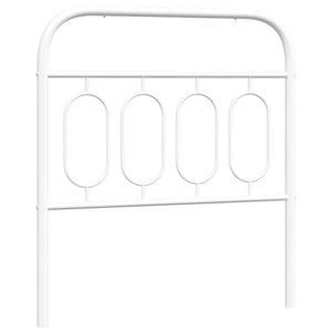 Huvudgavel metall vit 90 cm