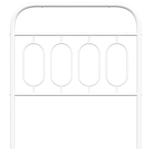 Huvudgavel metall vit 90 cm