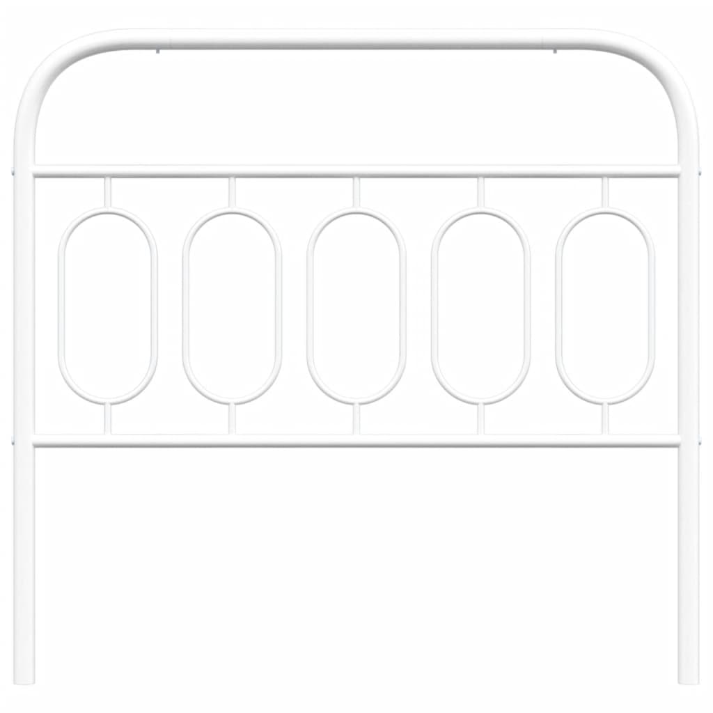 Huvudgavel metall vit 100 cm