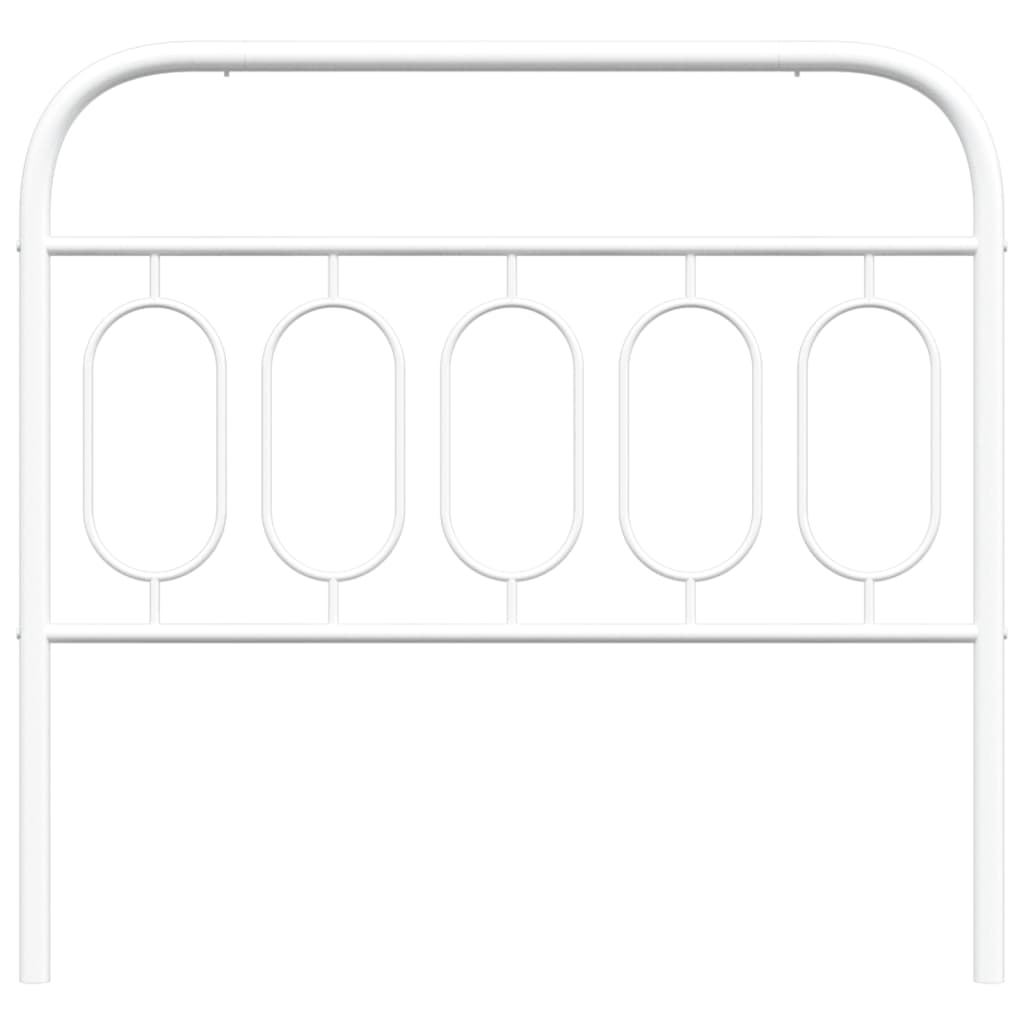 Huvudgavel metall vit 107 cm