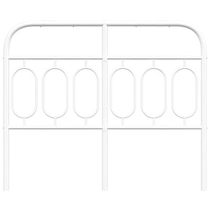 Huvudgavel metall vit 120 cm