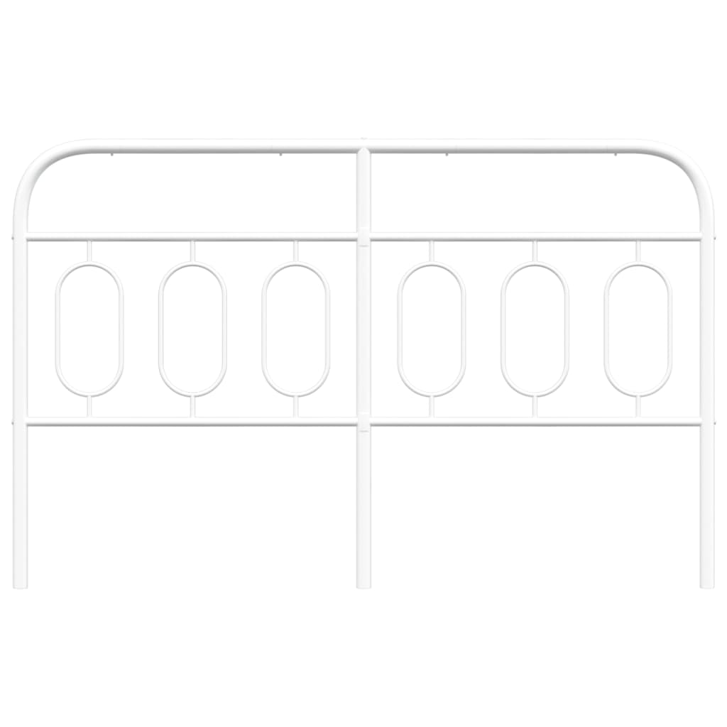 Huvudgavel metall vit 137 cm