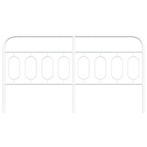 Huvudgavel metall vit 160 cm