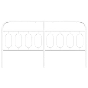 Huvudgavel metall vit 183 cm