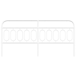 Huvudgavel metall vit 200 cm