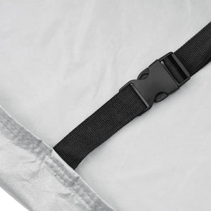 Bilöverdrag för Sedan med spännband silver M PEVA heltäckande