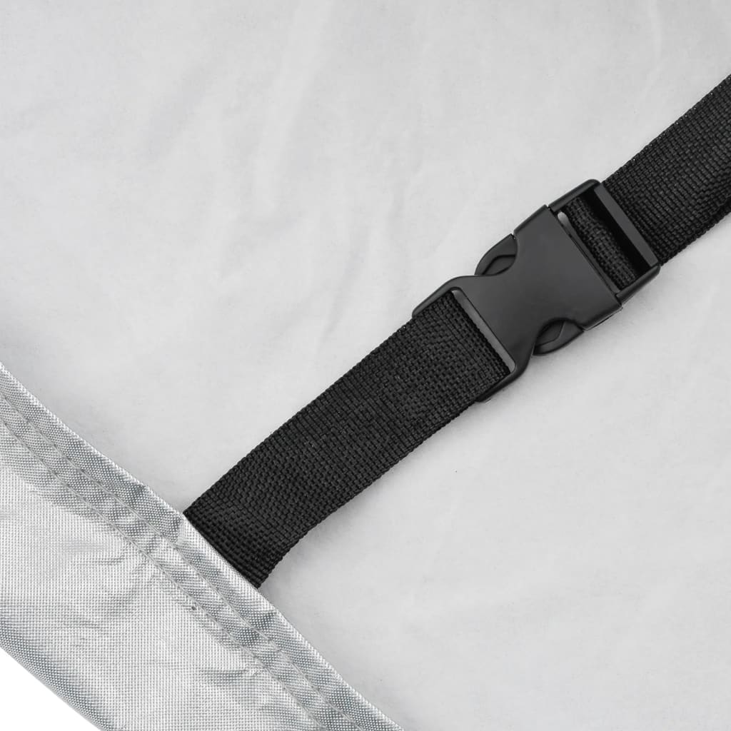 Bilöverdrag för Sedan med spännband silver L PEVA heltäckande