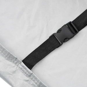 Bilöverdrag för Sedan med spännband silver L PEVA heltäckande