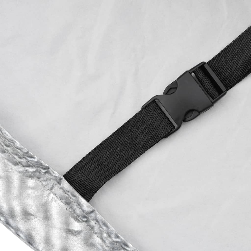 Bilöverdrag för SUV med spännband silver XL PEVA heltäckande