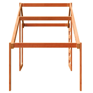 Tak till barnsäng vaxbrun 188x97x113 cm massiv furu