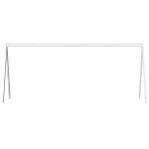 Tak till barnsäng vit 199x95,5x88 cm massiv furu