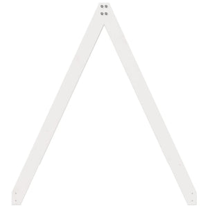 Tak till barnsäng vit 199x95,5x88 cm massiv furu