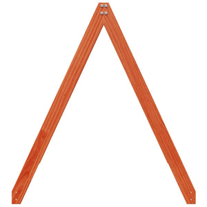 Tak till barnsäng vaxbrun 199x95,5x88 cm massiv furu