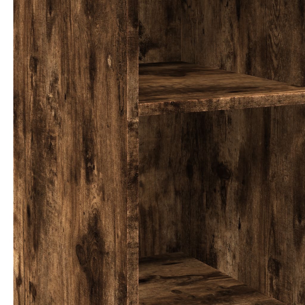 Skänk rökfärgad ek 30x41x93 cm konstruerat trä