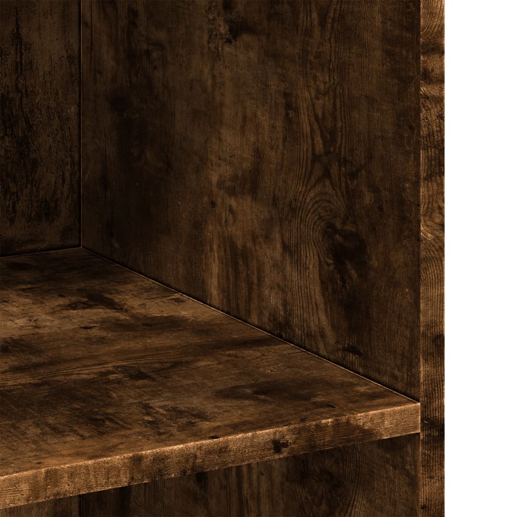 Skänk rökfärgad ek 70x41x93 cm konstruerat trä