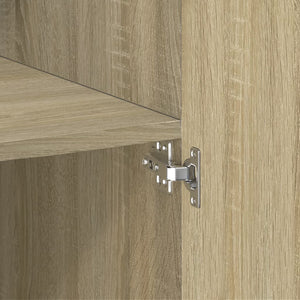 Förvaringsskåp sonoma ek 70x42,5x225 cm konstruerat trä