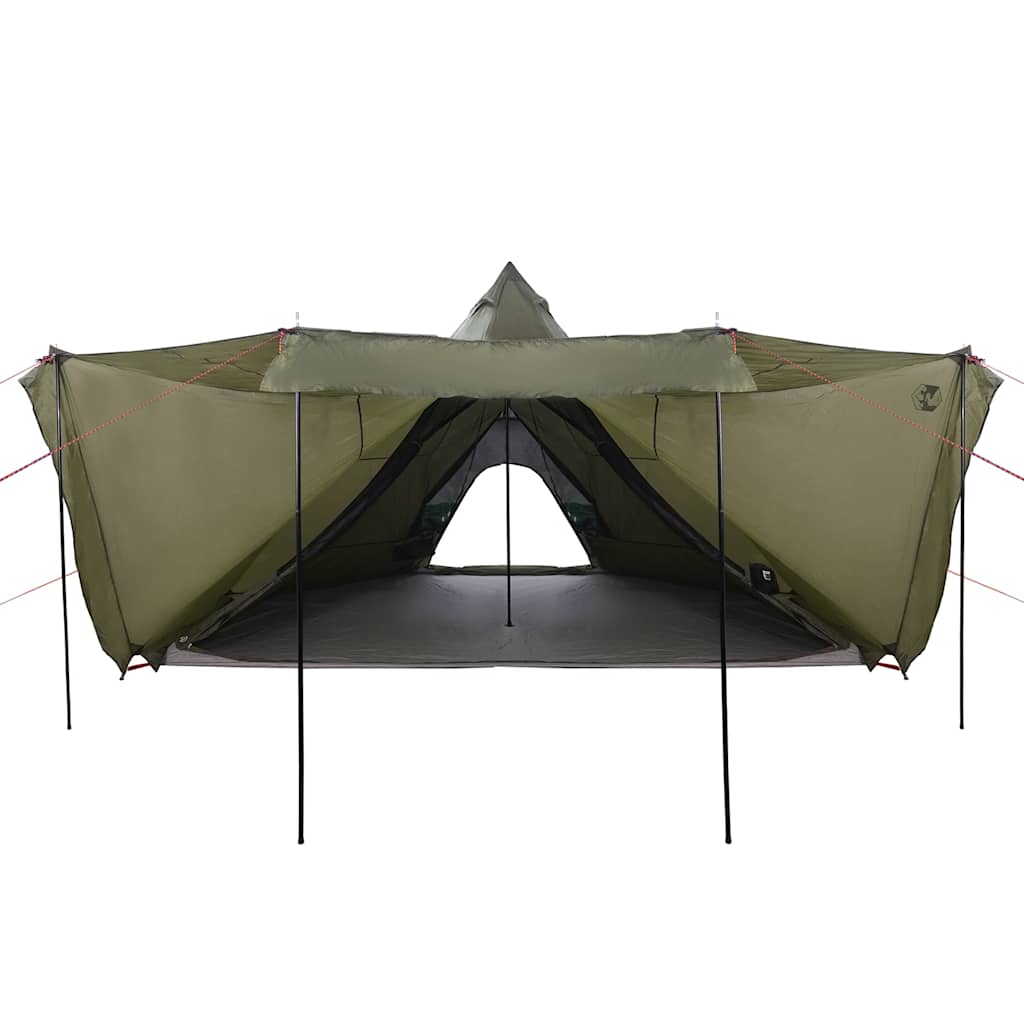 Familjetält tipi 8 personer olivgrön vattentätt