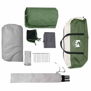 Campingtält tunnel 8 personer grön vattentätt