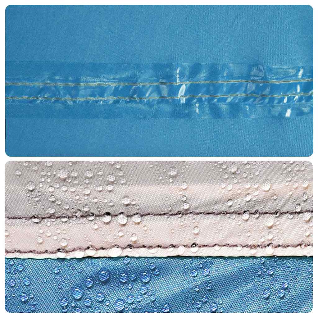 Campingtält tunnel 8 personer blå vattentätt