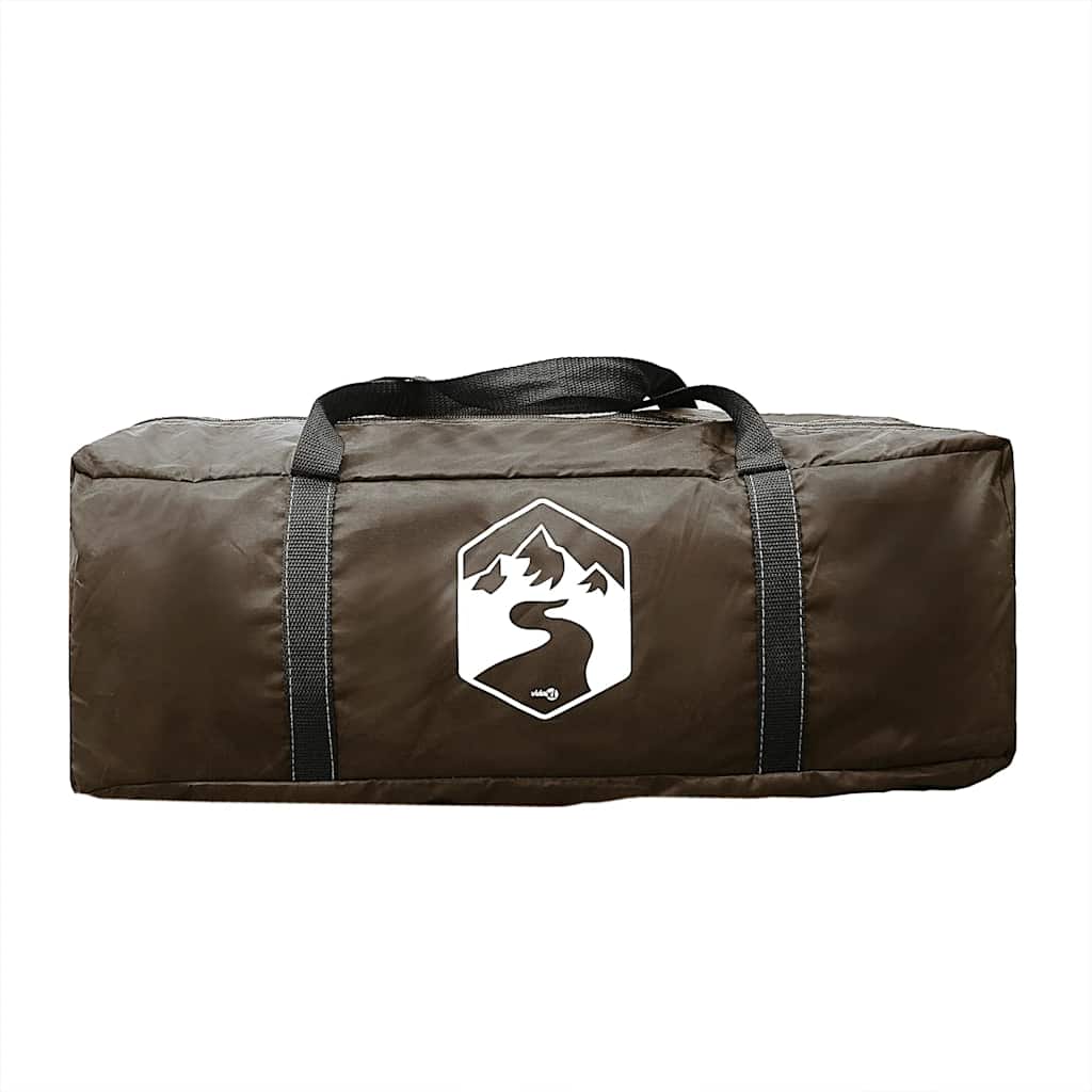 Familjetält tunnel 6 personer brun vattentätt