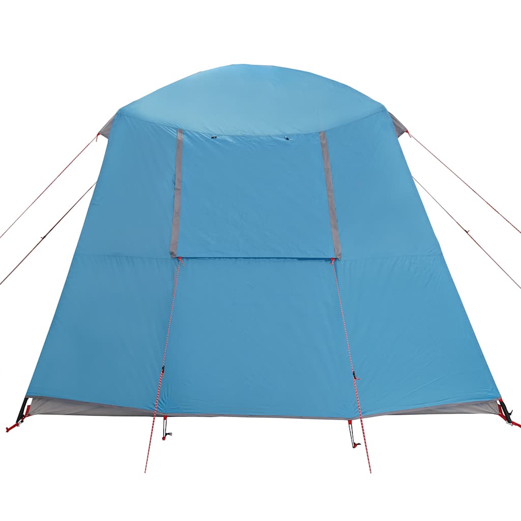 Campingtält med absidkupol, 5-personers, blå, vattentät