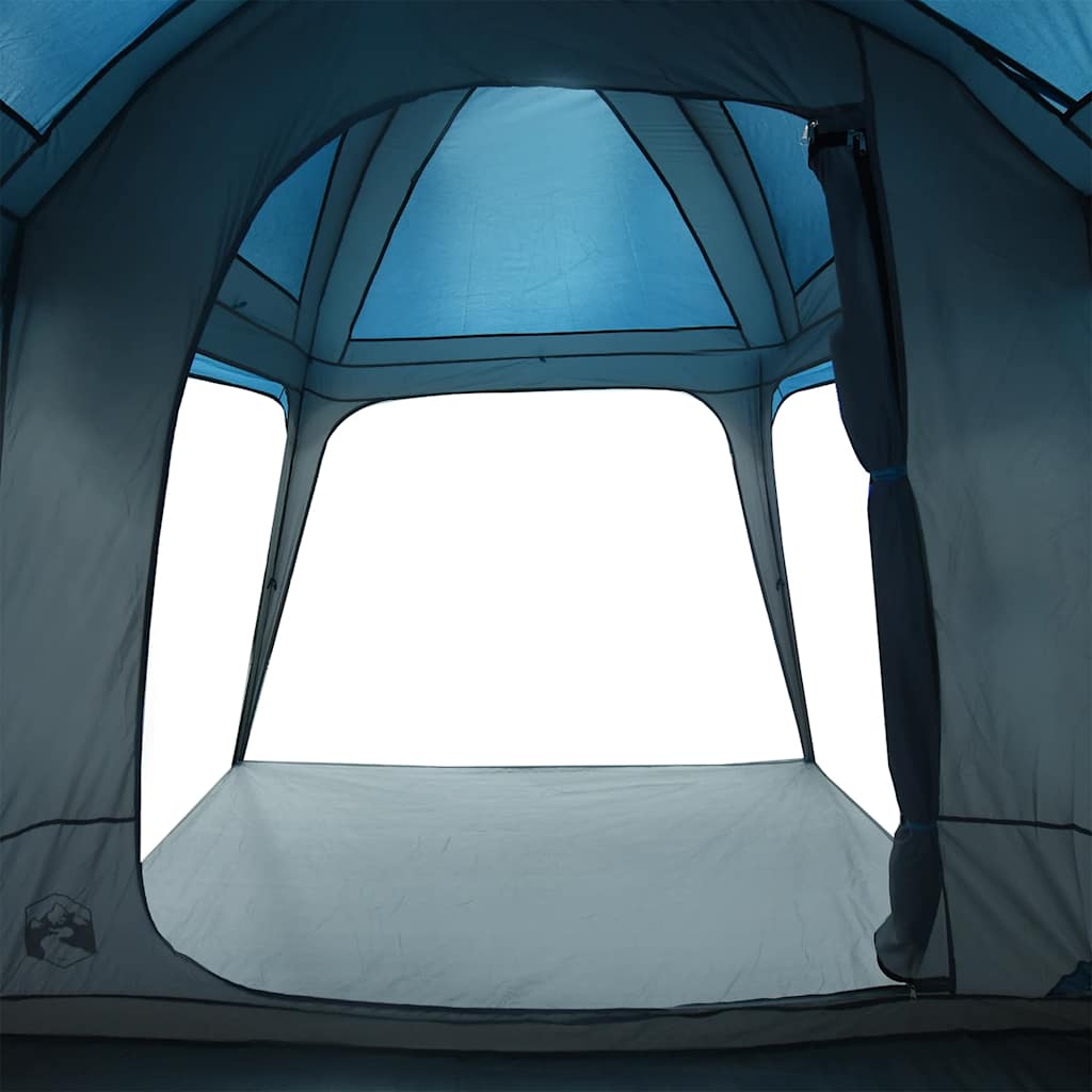 Campingtält med absidkupol, 5-personers, blå, vattentät