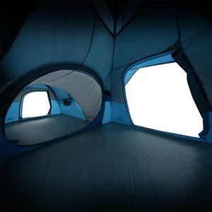 Campingtält 5 personer blå vattentätt