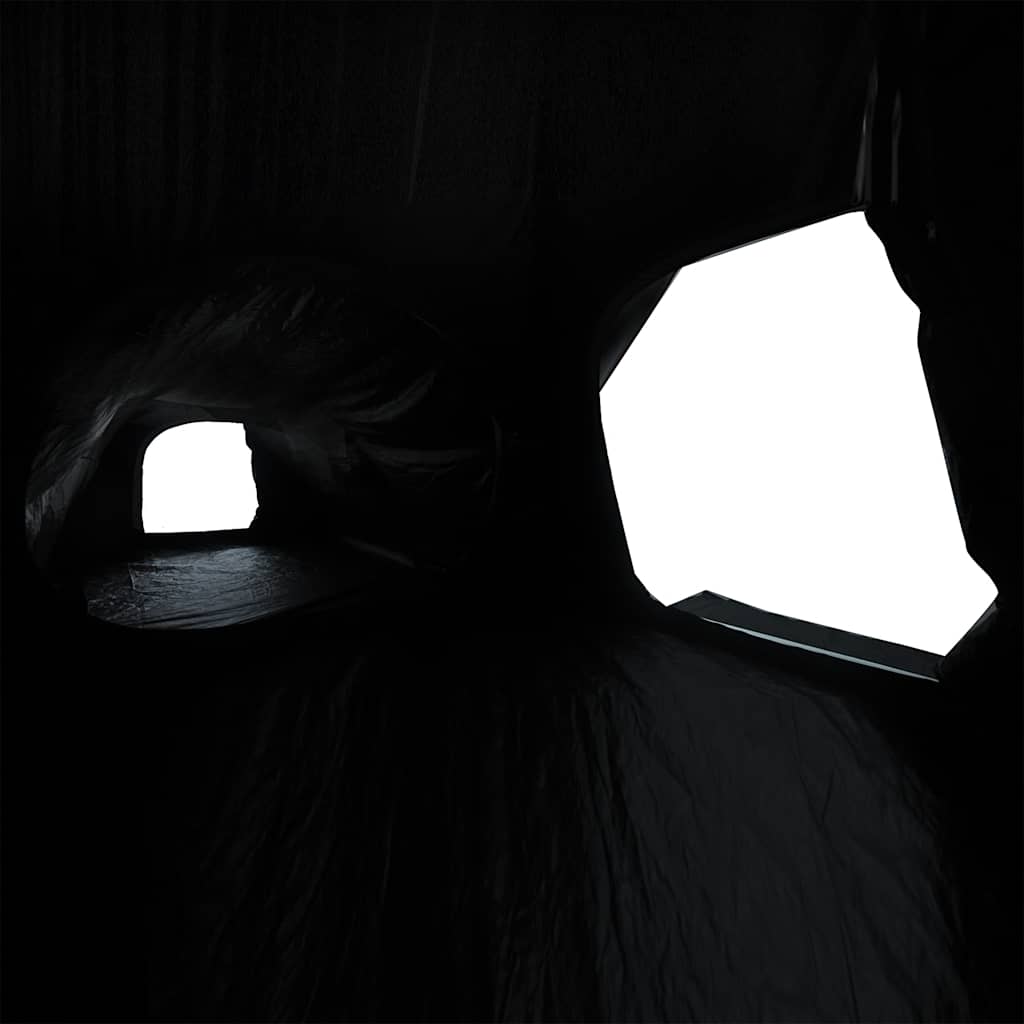 Campingtält 5-personers vitt mörkläggningstyg vattentätt