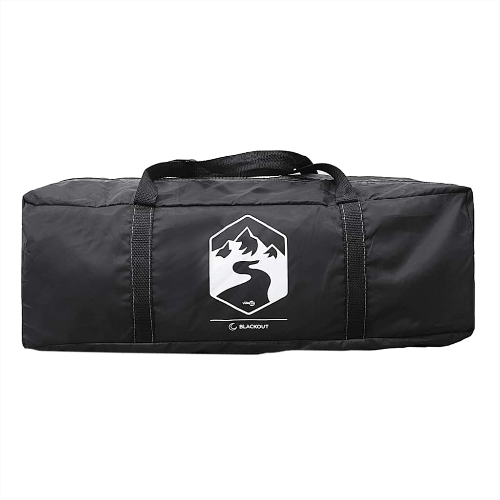 Campingtält 5-personers vitt mörkläggningstyg vattentätt