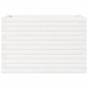 Odlingslåda vit 70x40x45,5 cm massiv furu