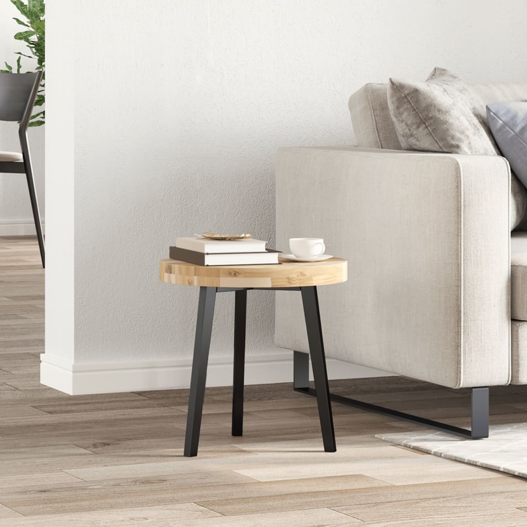 Bordsskiva rund Ø40x4 cm massivt akaciaträ