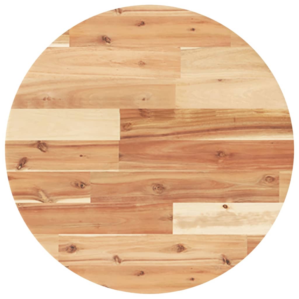 Bordsskiva rund Ø50x2 cm massivt akaciaträ