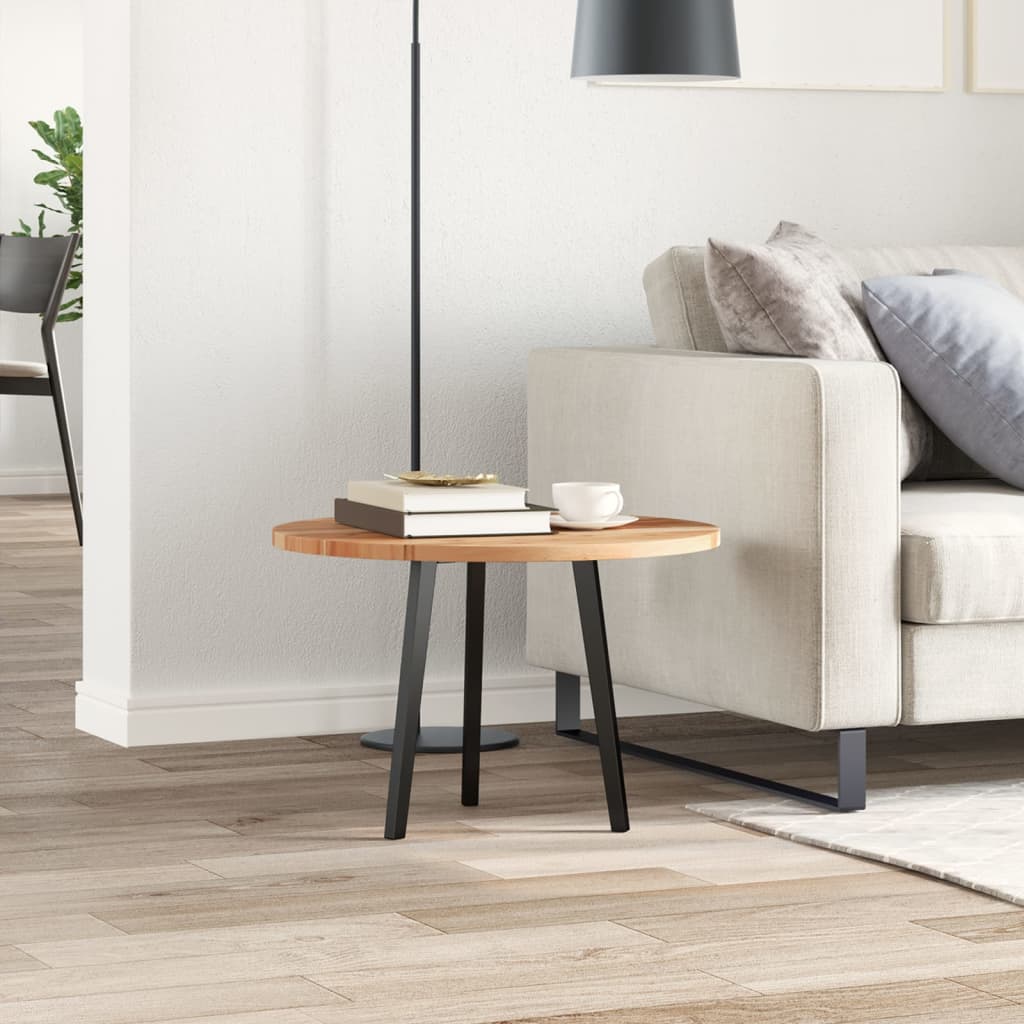 Bordsskiva rund Ø60x2 cm massivt akaciaträ