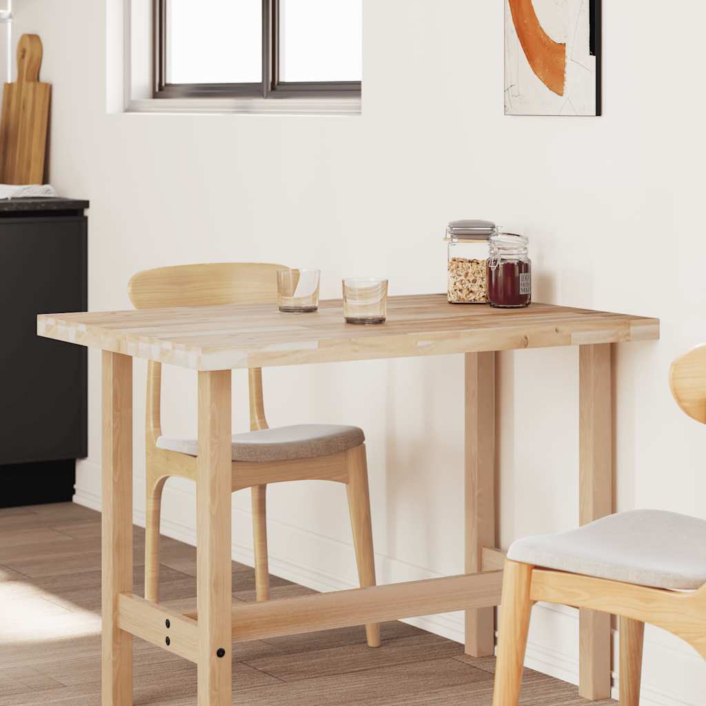 Bordsskiva rektangulär 120x70x4 cm massivt akaciaträ