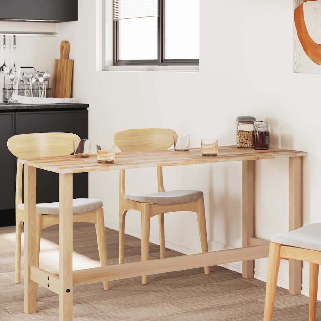 Bordsskiva rektangulär 120x50x2 cm massivt akaciaträ