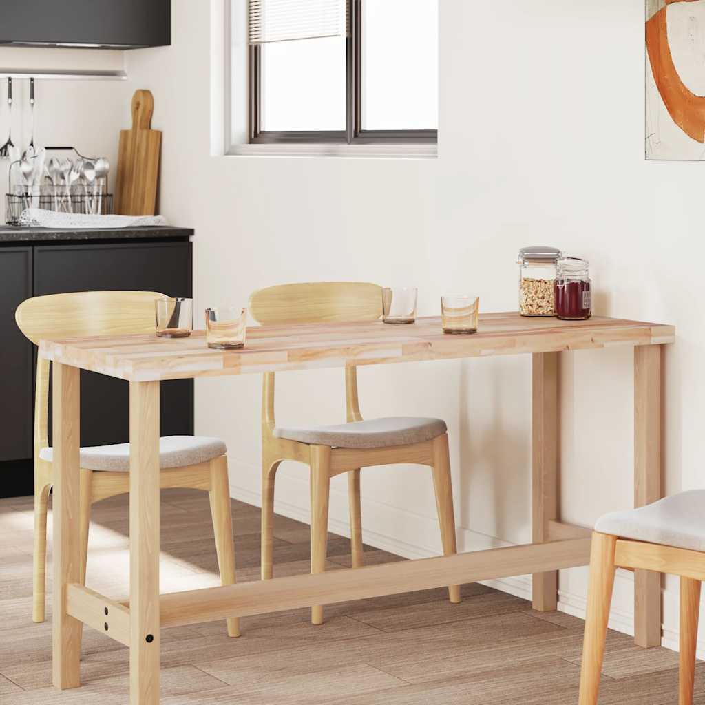 Bordsskiva rektangulär 160x50x4 cm massivt akaciaträ