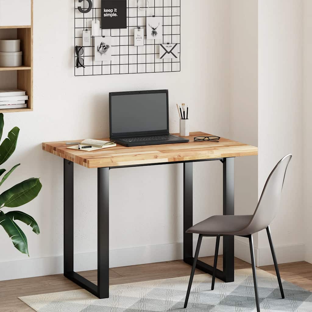 Bordsskiva rektangulär 80x70x4 cm massivt akaciaträ