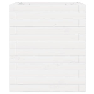 Odlingslådor vit 40x40x46 cm massiv furu