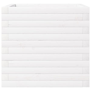 Odlingslådor vit 50x50x46 cm massiv furu