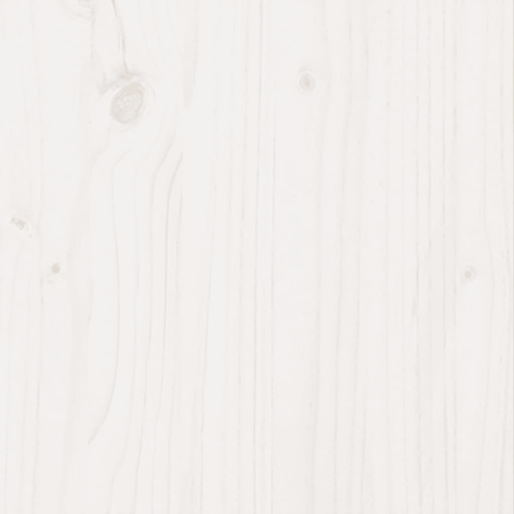 Odlingslådor vit 80x80x46 cm massiv furu