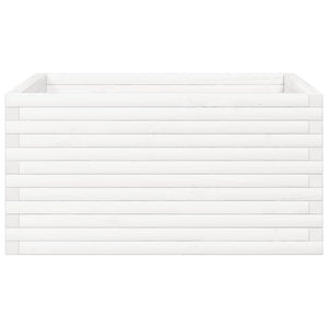 Odlingslåda vit 90x90x46 cm massiv furu