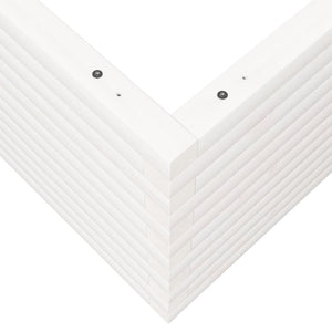 Odlingslåda vit 90x90x46 cm massiv furu