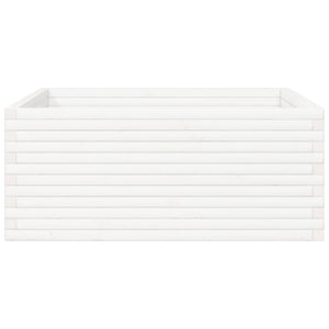 Odlingslåda vit 110x110x46 cm massiv furu