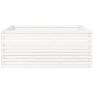 Odlingslåda vit 110x110x46 cm massiv furu