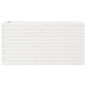 Odlingslåda vit 90x40x46 cm massiv furu
