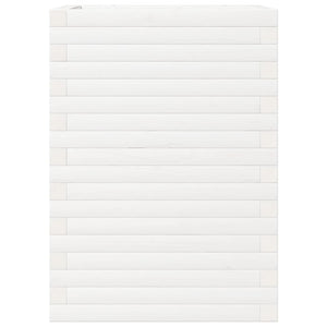 Odlingslåda 50x50x68,5 cm vit massiv furu